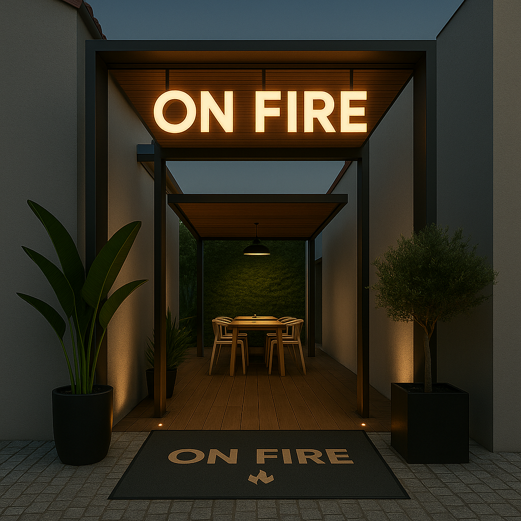 Interior do restaurante On Fire